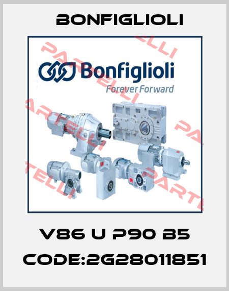 V86 U P90 B5 CODE:2G28011851 Bonfiglioli