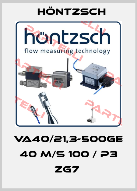 VA40/21,3-500GE 40 M/S 100 / P3 ZG7  Höntzsch