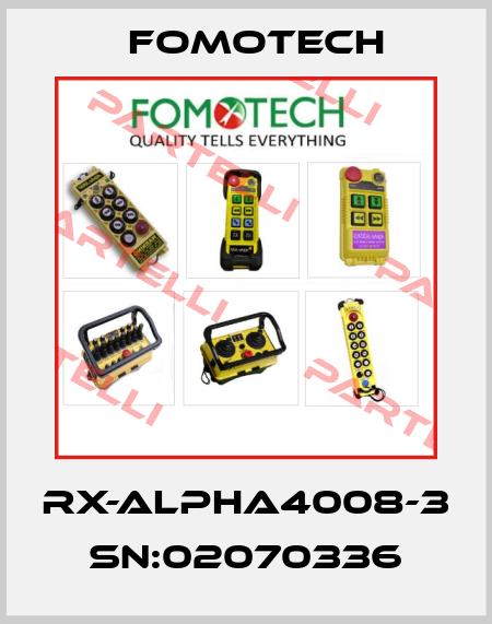 RX-ALPHA4008-3 SN:02070336 Fomotech