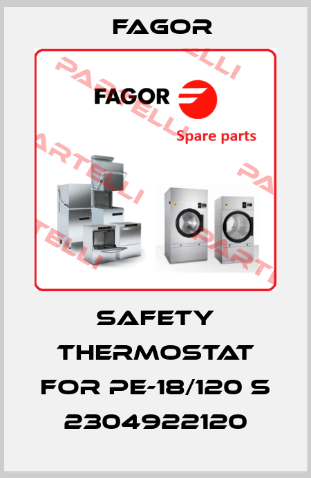 Safety Thermostat for PE-18/120 S 2304922120 Fagor
