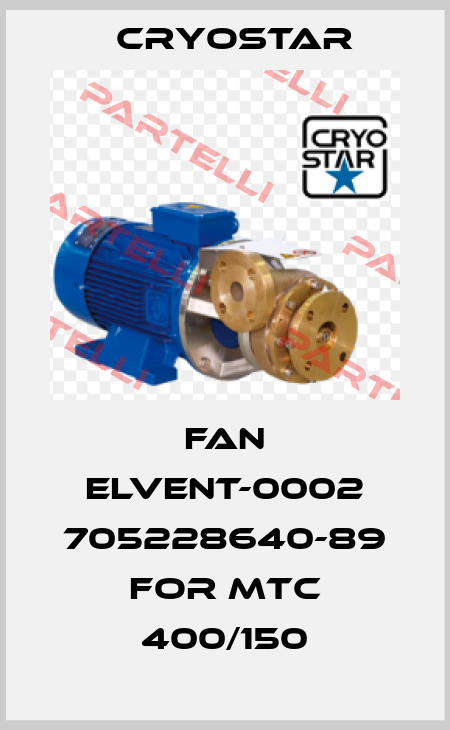 Fan ELVENT-0002 705228640-89 for MTC 400/150 CryoStar