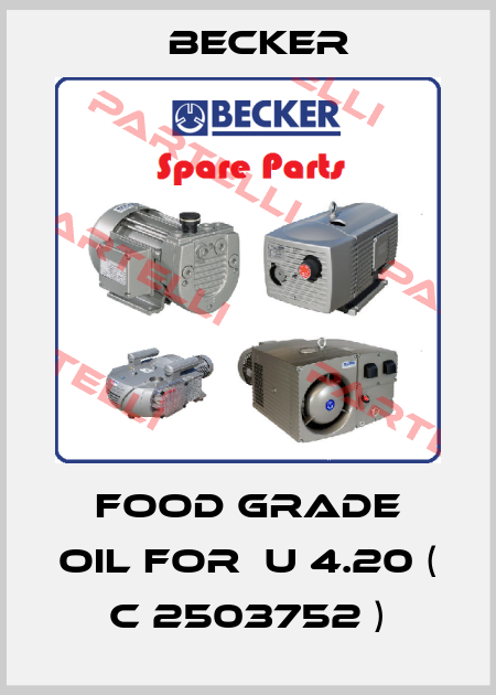 Food grade oil for  U 4.20 ( C 2503752 ) Becker