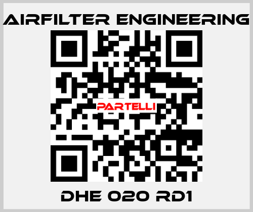 DHE 020 RD1 Airfilter Engineering