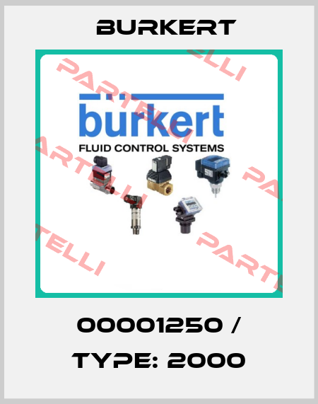 00001250 / Type: 2000 Burkert