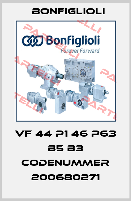 VF 44 P1 46 P63 B5 B3 CODENUMMER 200680271 Bonfiglioli
