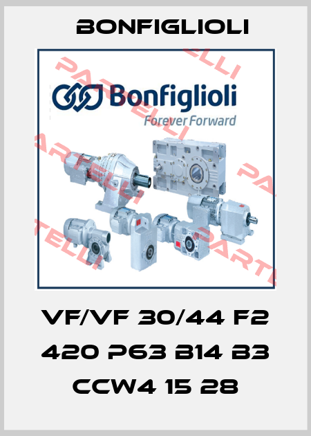 VF/VF 30/44 F2 420 P63 B14 B3 CCW4 15 28 Bonfiglioli