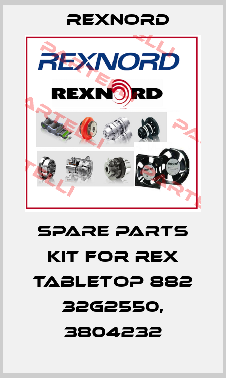 spare parts kit for Rex Tabletop 882 32g2550, 3804232 Rexnord