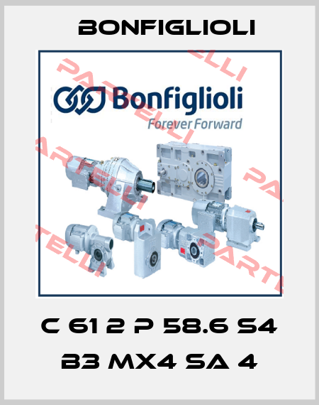 C 61 2 P 58.6 S4 B3 MX4 SA 4 Bonfiglioli