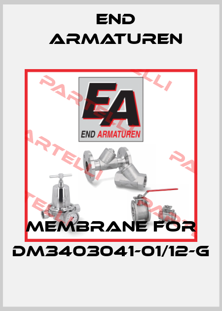 membrane for DM3403041-01/12-G End Armaturen