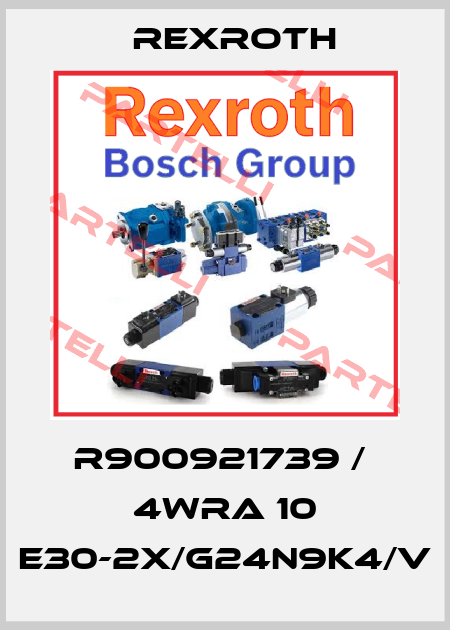 R900921739 /  4WRA 10 E30-2X/G24N9K4/V Rexroth