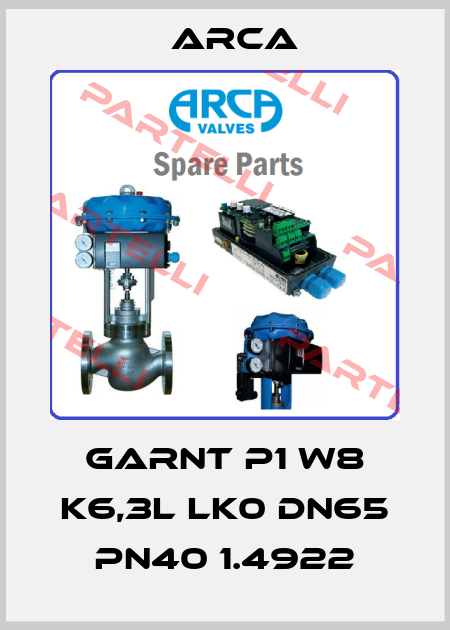 GARNT P1 W8 K6,3L LK0 DN65 PN40 1.4922 ARCA