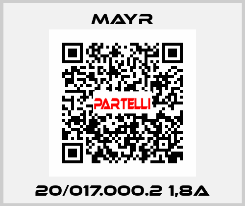 20/017.000.2 1,8A Mayr