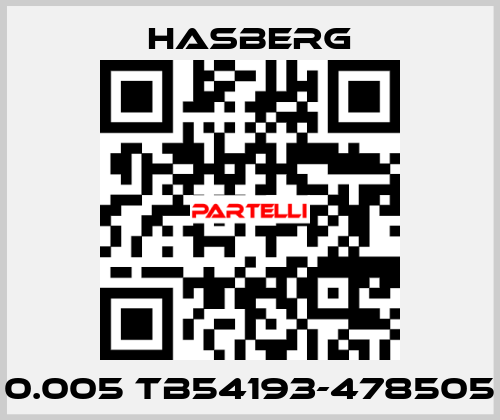 0.005 TB54193-478505 Hasberg