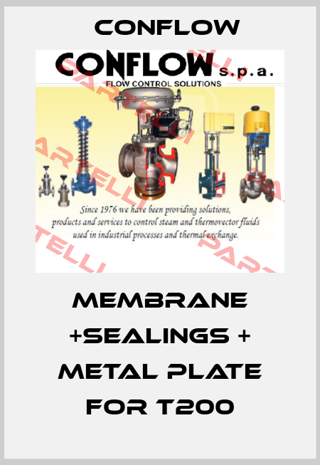Membrane +sealings + METAL PLATE for T200 CONFLOW