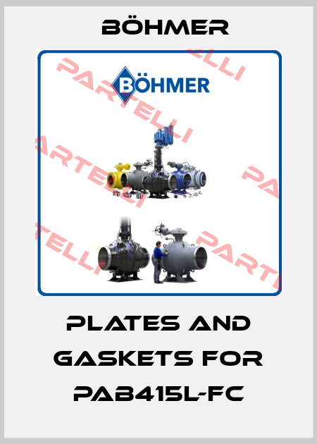 plates and gaskets for PAB415L-FC Böhmer