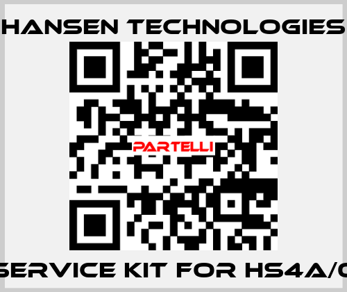 Service kit for HS4A/0 HANSEN TECHNOLOGIES