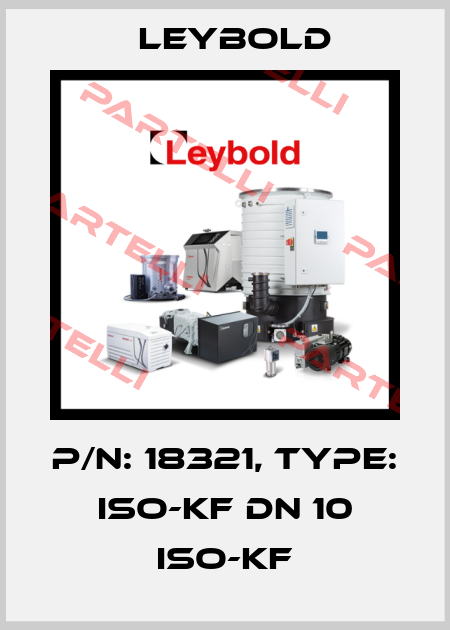 P/N: 18321, Type: ISO-KF DN 10 ISO-KF Leybold