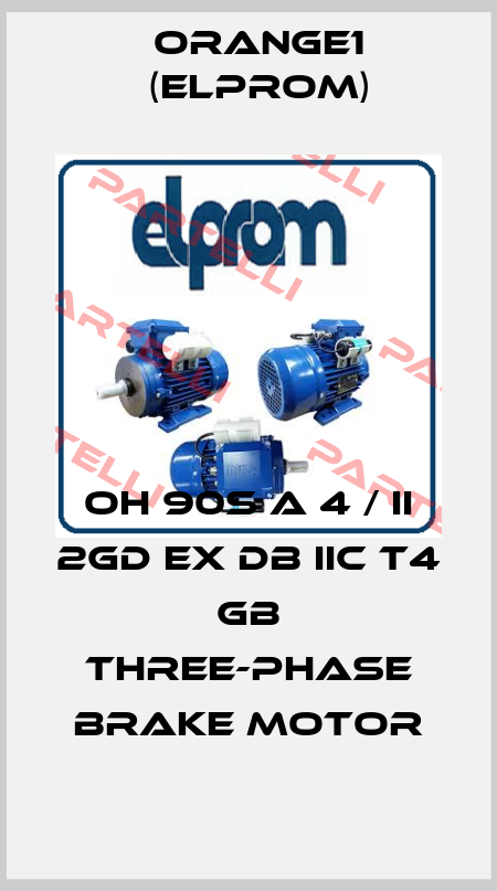 OH 90S A 4 / II 2GD Ex db IIC T4 Gb three-phase brake motor ORANGE1 (Elprom)