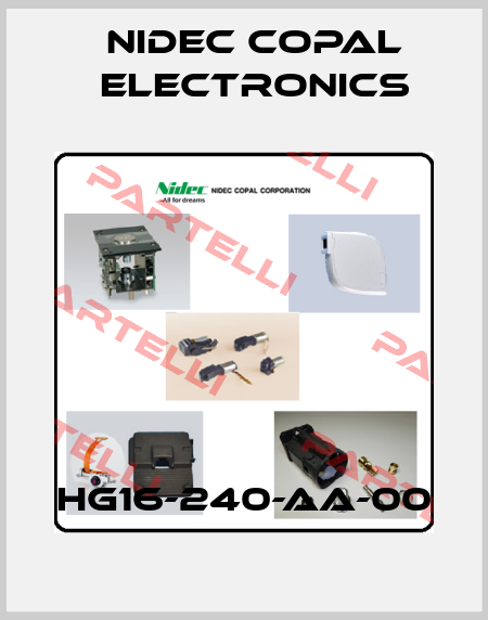 HG16-240-AA-00 Nidec Copal Electronics