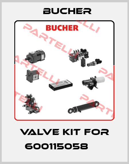 valve kit for 	600115058 ОЕМ Bucher