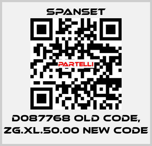 D087768 old code, ZG.XL.50.00 new code SpanSet