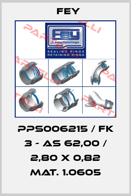 PPS006215 / FK 3 - AS 62,00 / 2,80 x 0,82 Mat. 1.0605 Fey