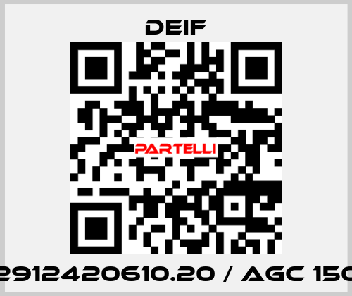 2912420610.20 / AGC 150 Deif