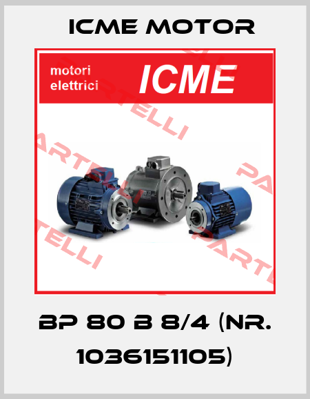 BP 80 B 8/4 (Nr. 1036151105) Icme Motor