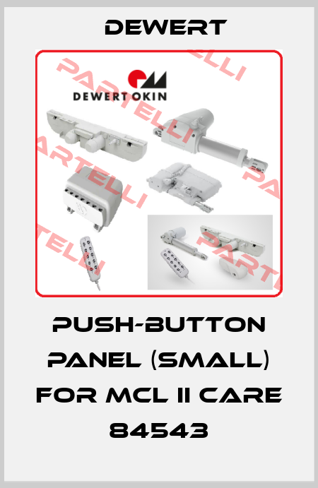 push-button panel (small) for MCL II CARE 84543 DEWERT