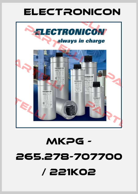 MKPg - 265.278-707700 / 221K02 Electronicon