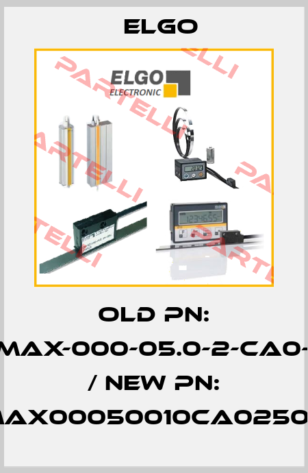 old PN: EMAX-000-05.0-2-CA0-4 / new PN: EMAX00050010CA0250K0 Elgo