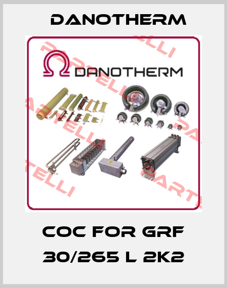 CoC for GRF 30/265 L 2k2 Danotherm