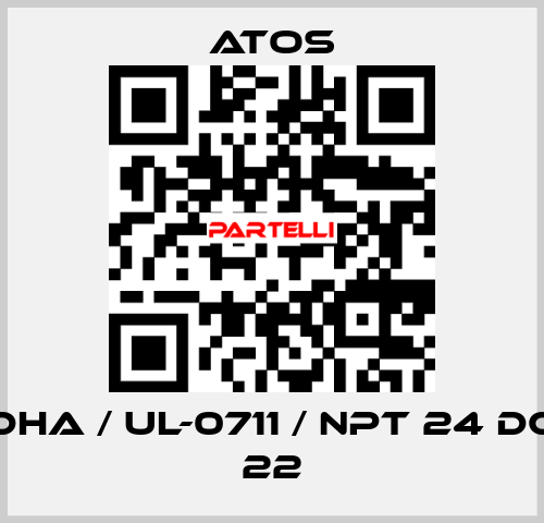DHA / Ul-0711 / NPT 24 DC 22 Atos