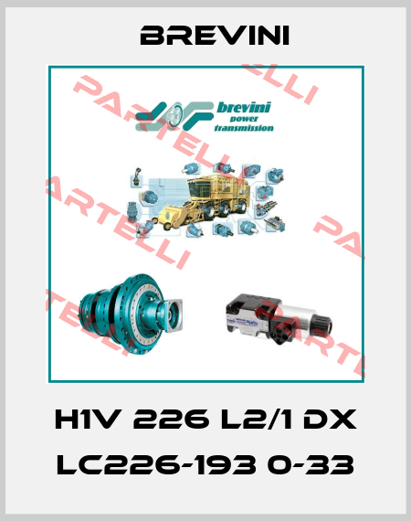 H1V 226 L2/1 DX LC226-193 0-33 Brevini