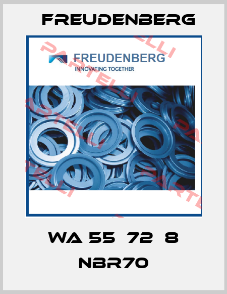 WA 55х72х8 NBR70 Freudenberg