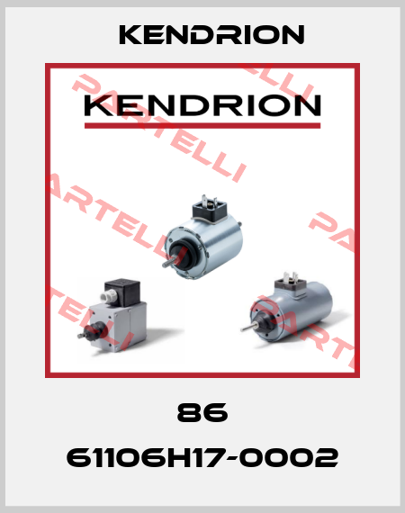 86 61106H17-0002 Kendrion