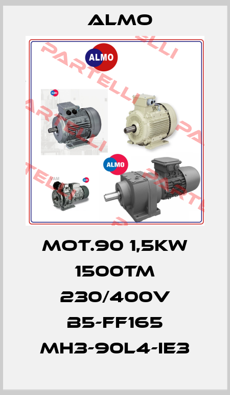 MOT.90 1,5KW 1500TM 230/400V B5-FF165 MH3-90L4-IE3 Almo