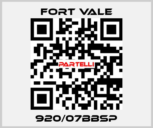 920/07BBSP Fort Vale