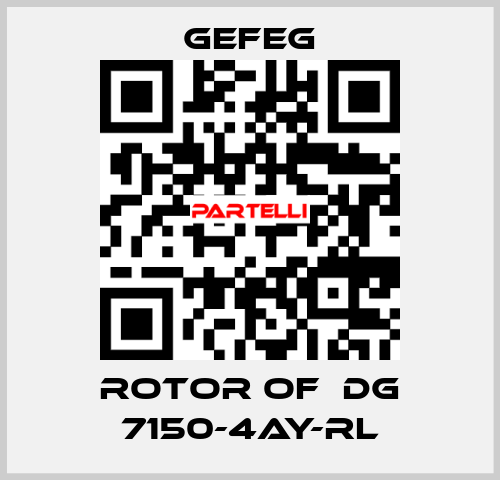 rotor of  Dg 7150-4AY-RL Gefeg