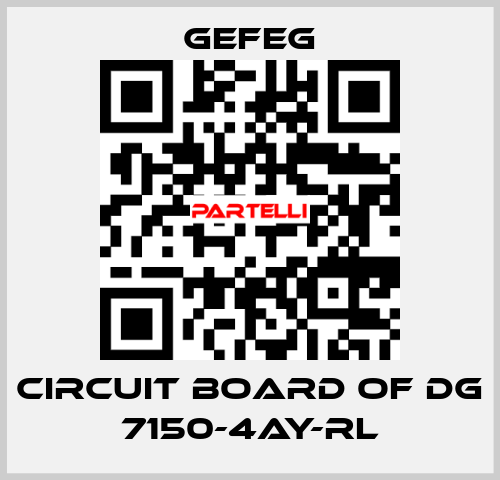 circuit board of Dg 7150-4AY-RL Gefeg