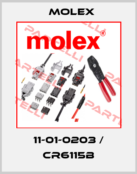 11-01-0203 / CR6115B Molex