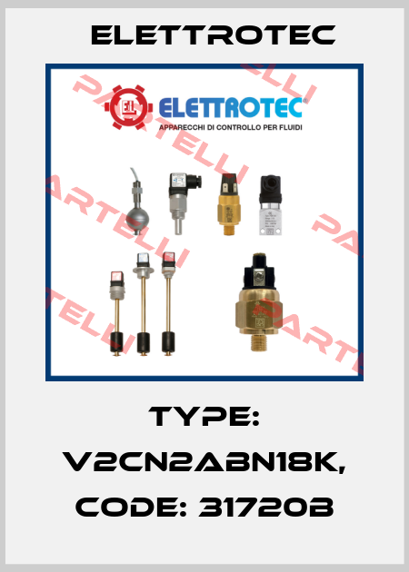 Type: V2CN2ABN18K, Code: 31720B Elettrotec