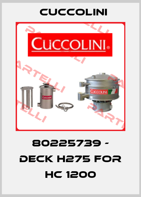80225739 - Deck H275 for HC 1200 Cuccolini