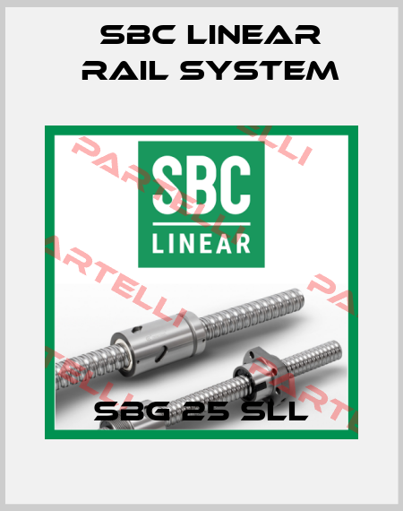 SBG 25 SLL SBC Linear Rail System