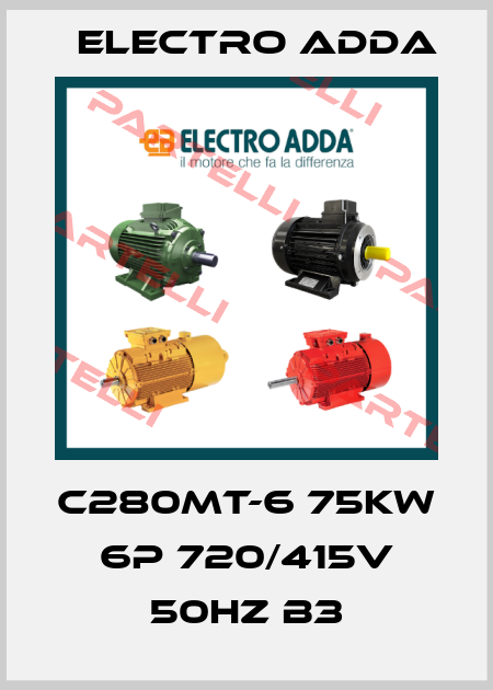 C280MT-6 75kW 6P 720/415V 50Hz B3 Electro Adda