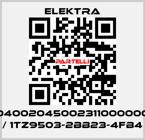 04002045002311000000 / 1TZ9503-2BB23-4FB4 ELEKTRA