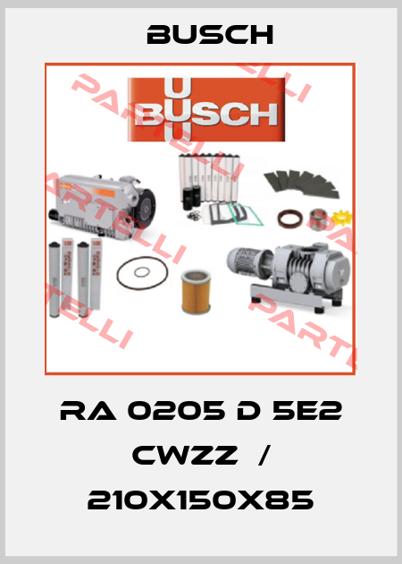 RA 0205 D 5E2 Cwzz  / 210x150x85 Busch