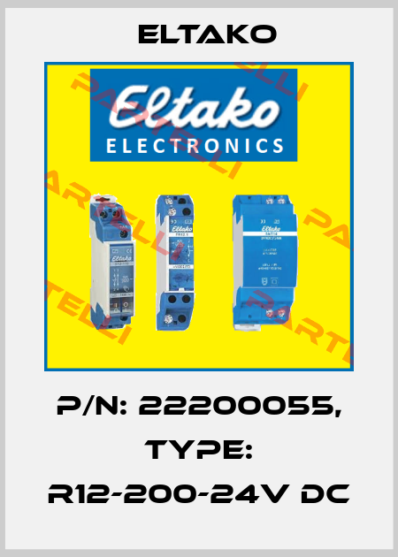 P/N: 22200055, Type: R12-200-24V DC Eltako