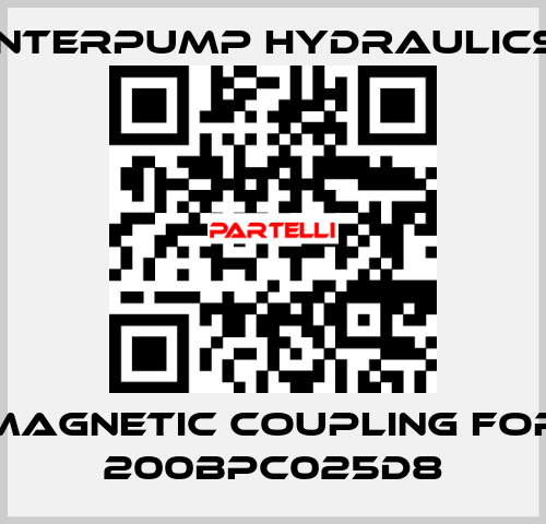 magnetic coupling for 200BPC025D8 Interpump hydraulics