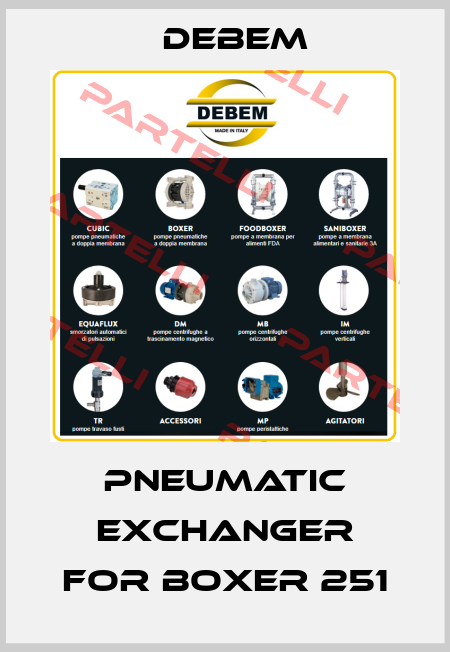 pneumatic exchanger for Boxer 251 Debem